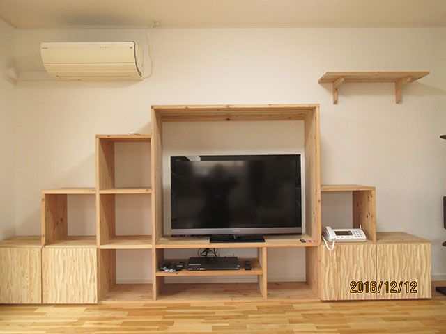 無垢ボード(広島県産材)活用実例!!