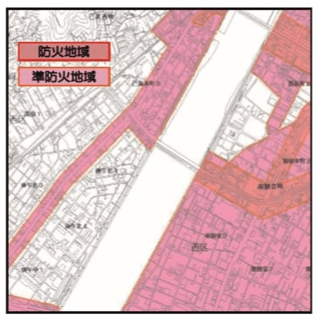 防火地域・準防火地域